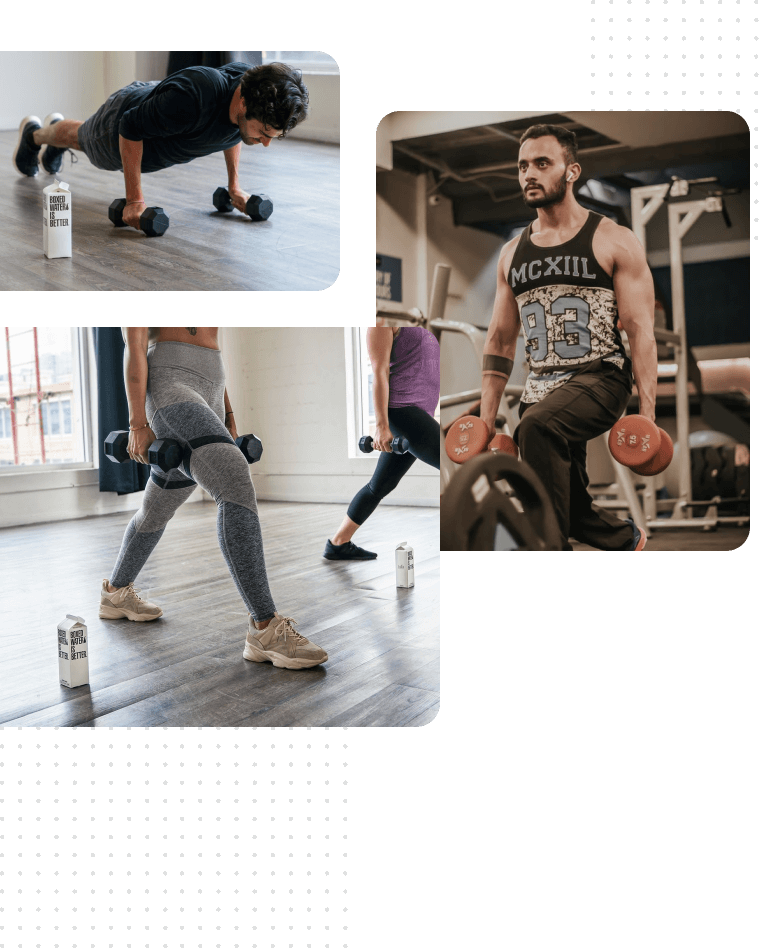 allenamenti dimostrativi del corso di aerobica